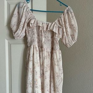 Ruffled, floral print sundress, small